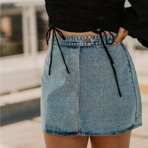 Denim Mini Skirt